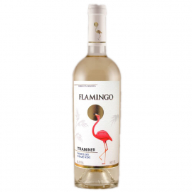 Wino Flamingo Traminer 11,5% białe wytrawne 750 ml