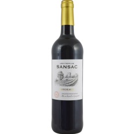 Wino Bordeaux Les Fiefs de Sansac Rouge AOP 13% czerwone wytrawne 750 ml