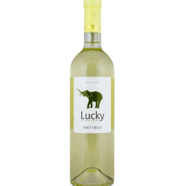 Wino Lucky Elephant Pinot Grigio Semi Dry 11,5% białe półwytrawne 750 ml