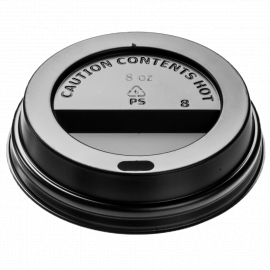 Dekiel do kubka 250 ml czarny (blk 80 mm)