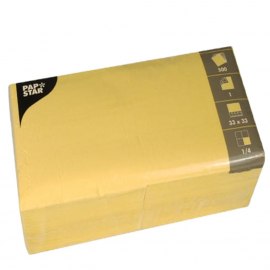 Serwetki 33x33 cm żółta 1w a 500 /opak - 4 tyś w kartonie