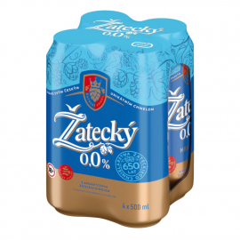 Piwo Zatecky Zero 0% 500 ml 4 pak puszka