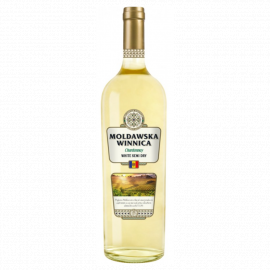 Wino Mołdawska Winnica Chardonnay 12,5% białe półwytrawne 750 ml