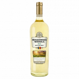 Wino Mołdawska Winnica Muscat 11% białe półsłodkie 750 ml