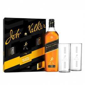 Whisky Johnnie Walker Black Label 40% 700 ml + 2 szklanki