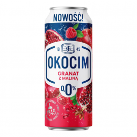 Piwo Okocim Granat z Maliną 0% 500 ml Puszka