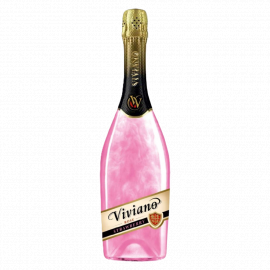 Wino Viviano Strawberry Rose 6,5% różowe musujące słodkie 750 ml