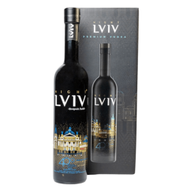 Wódka Nocny Lwów Black + Gold 40% 500 ml + opakowanie