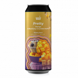 Piwo Pretty Mango & Blueberry Crumble Muffin 5,2% 500 ml Puszka
