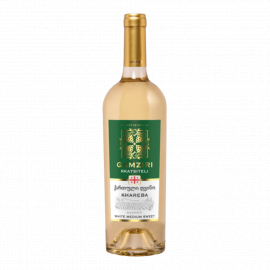 Wino Gamziri Rkatsiteli 11,5% białe półsłodkie 750 ml