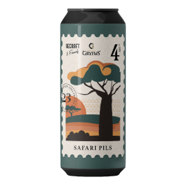 Piwo Gryfus Pils Safari x Recraft  4,6% 500 ml puszka