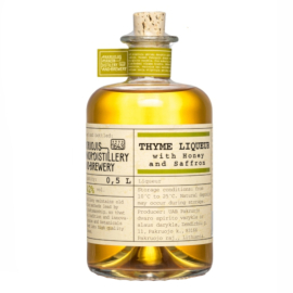 Likier Pakruojis Manor Distillery Thyme Liqueur With Honey And Saffron 42% 500 ml