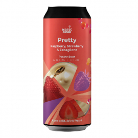 Piwo Magic Road Pretty Raspberry, Strawberry & Zabaglione 4,8% 500 ml