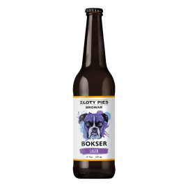 Piwo Złoty Pies Boxer - Lager 4,5% 500 ml