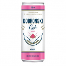 Cydr Dobroński Arbuz 4,5% 330 ml Puszka