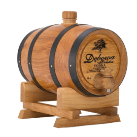 Wódka Dębowa Polska beczka czarne obręcze 40% 1500 ml