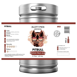Piwo Złoty Pies Pit Bull - IPA 6,0% 30 L Keg