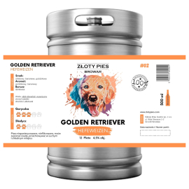 Piwo Złoty Pies Golden Retriever - Pszeniczne 4,5% 30 L Keg