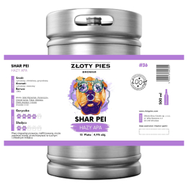 Piwo Złoty Pies Shar Pei 4,9% 30 L Keg