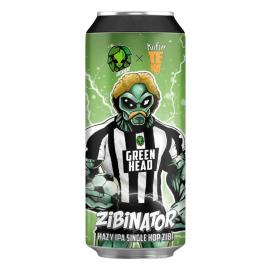 Piwo Green Head ZIBINATOR - Single Hop Zibi Hazy IPA 6,4% 500 ml