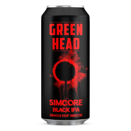 Piwo Green Head SIMCORE - Black IPA Single Hop Simcoe 7,2% 500 ml