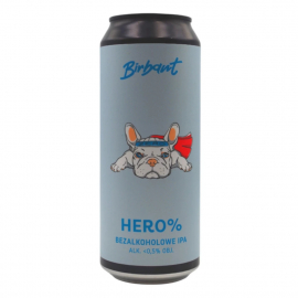 Piwo Birbant Hero% 0% 500 ml puszka