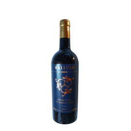 Wino Malluso Primitivo di Manduria DOP 14% czerwone wytrawne 750 ml