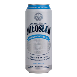 Piwo Miłosław Bezalkoholowe Ipa 0,5% 500 ml puszka