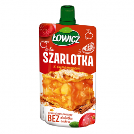 Łowicz Deser ryżowo-owocowy a'la szarlotka z cynamonem 100 g