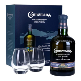 Whisky Connemara Distillers Edition 43% 700 ml + 2 szklanki