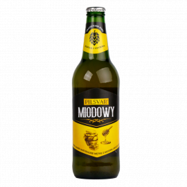 Piwo Grybów Pilsvar Miodowy 5% 500 ml
