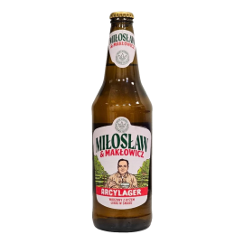 Piwo Miłosław & Makłowicz Arcy Lager 4,7% 500 ml