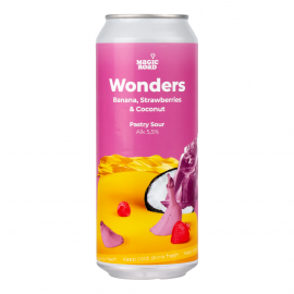 Piwo Magic Road Wonders Banana, Strawberries & Coconut 5,5% 500 ml puszka