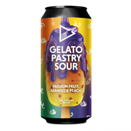 Piwo Funky Fluid Cherry Gelato Passionfruit, Mango & Pech 5,8% 500 ml puszka