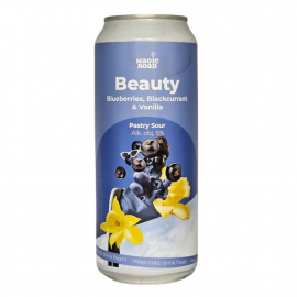 Piwo Magic Road Beauty Blueberries, Blackcurrant & Vanilla 5% 500 ml puszka