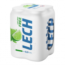 Piwo Lech Free Limonka 0% 500 ml 4-pak