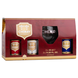 Piwo Chimay Zestaw  (3x But. 0,33 L + Szkło)