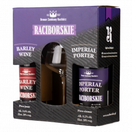 Piwo Raciborskie Zestaw Barley Wine + Imperial Porter + Szkło Degustacyjne