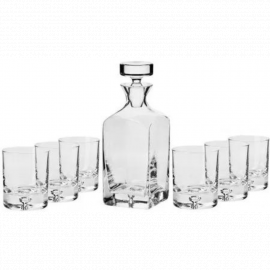 Komplet do whisky 7-częściowy Krosno Caro
