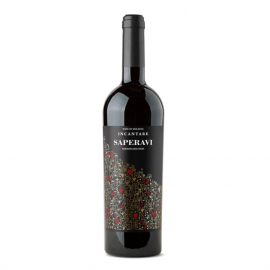 Wino Incantare Saperavi 13%  czerwone półsłodkie 750 ml