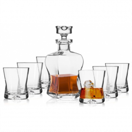 Komplet do whisky 7-częściowy Krosno Signature