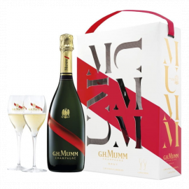 Szampan Mumm Grand Cordon 12,5% 750 ml + 2 kieliszki