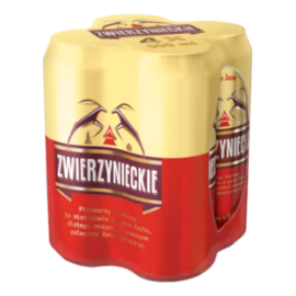 Piwo Zwierzynieckie 5% 500 ml 4-pak puszka