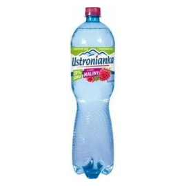 Woda Ustronianka o smaku maliny z 20% soku gazowana 1500 ml