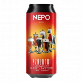 Piwo Nepomucen Szklanki - Strawberry, Cherry, Raspberry Fruit Wheat 4,5% 500 ml Puszka
