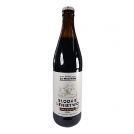 Piwo Za Miastem Słodkie Lenistwo Milk Stout z Kawą 5,8% 500 ml