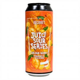 Piwo ReCraft Juicy Sour Series Golden Berry Pomarańcza Miechunka - Juicy Sour Ale 4,5% 500 ml Puszka
