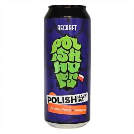 Piwo ReCraft Polish Hazy IPA Amora Preta Tomyski 6% 500 ml Puszka