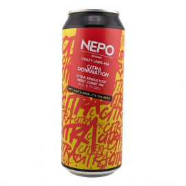 Piwo Nepomucen Crazy Lines #54 Citra Domination - Citra Single Hop West Coast IPA 6,7% 500 ml puszka