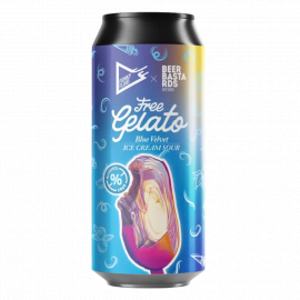 Piwo Funky Fluid Free Gelato Blue Velvet - Non-Alcoholic Ice Cream Sour 0,5% 500 ml Puszka